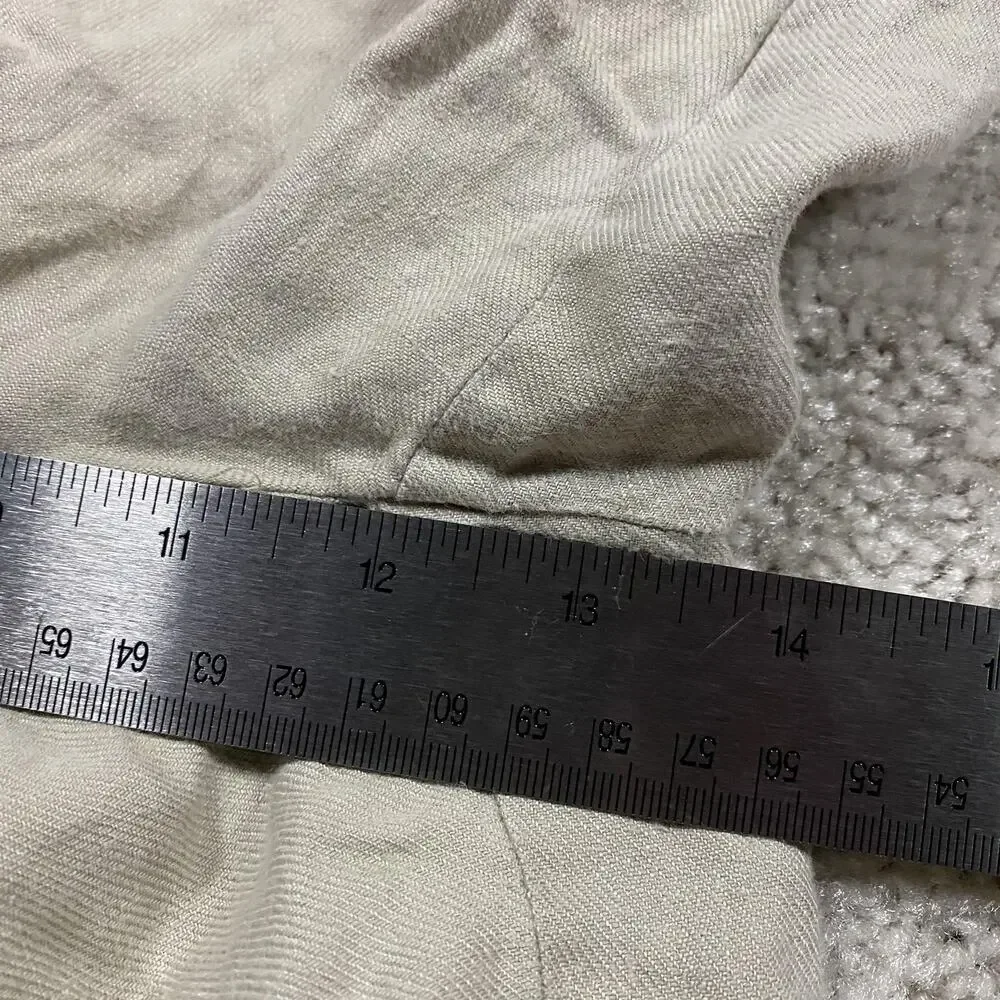 Brooks Brothers Pants Mens 35x30 Beige Irish Linen Pleated Dress Trousers Formal